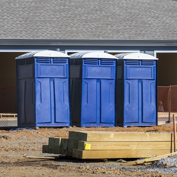 what is the maximum capacity for a single portable restroom in Carpenter